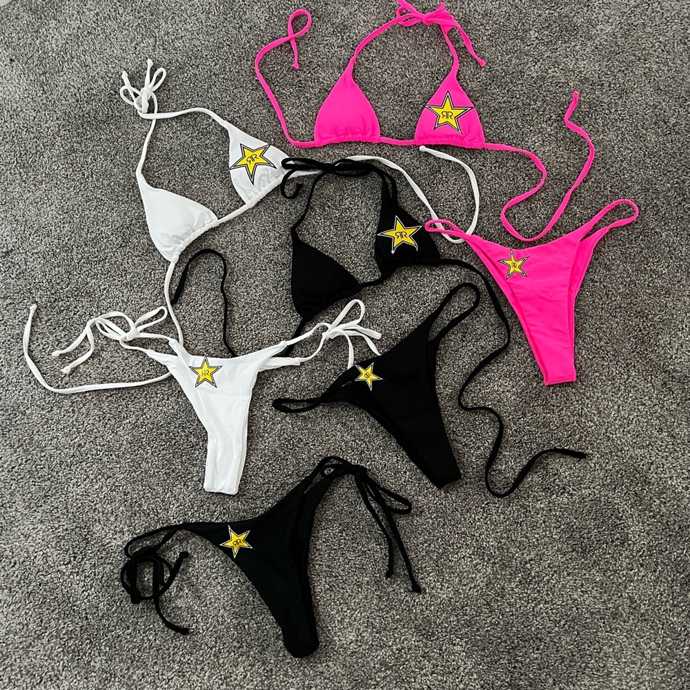 HUGE ROCKSTAR ENERGY BIKINI BUNDLE MICRO BIKINI SETS